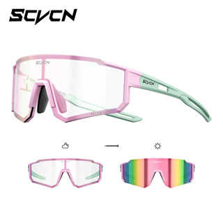 Óculos de Ciclismo Fotocromáticos SCVCN Fashion com Proteção UV400 para Esportes ao Ar Livre em Oferta na Shopee