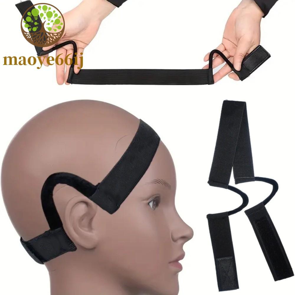 MAOYE66 Faixa De Peruca De Renda Preta , Elástica Ajustável Para Derreter Gancho De Orelha , Envoltório Confortável De B em Oferta na Shopee
