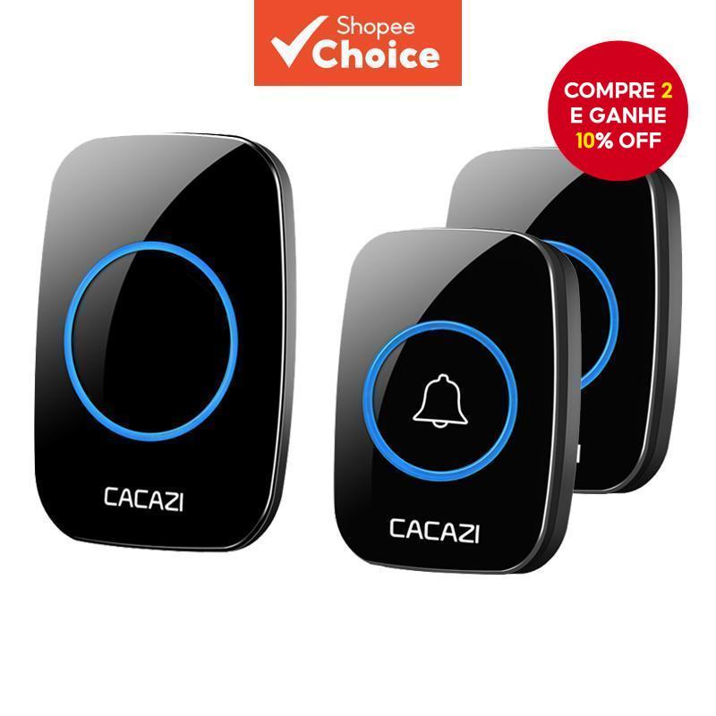 Campainha Sem Fio Inteligente De Chamada Ca À Prova D'água , Porta De Boas-Vindas (Plugue Ue) , Opções De 60 Toques , De