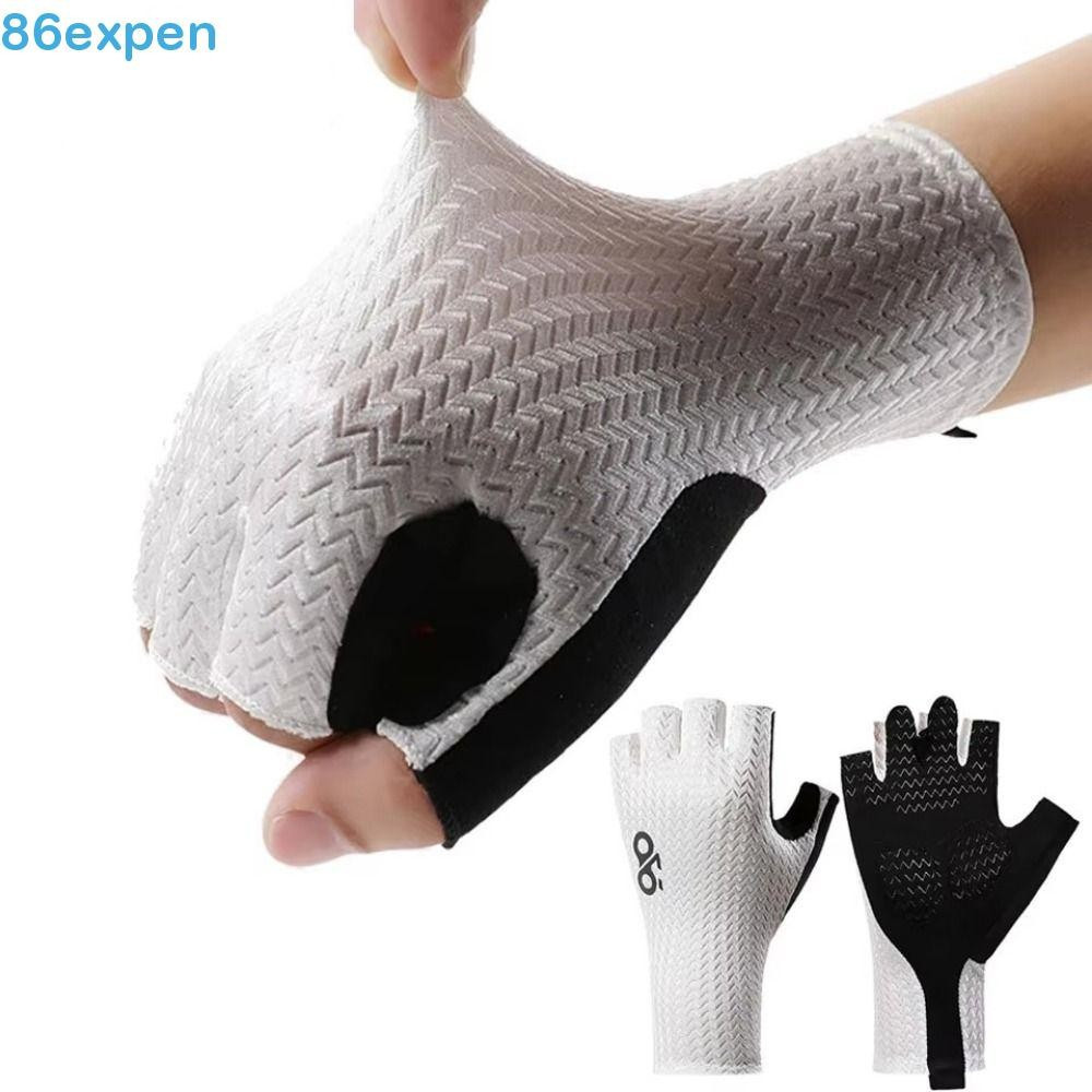 EXPEN1 Luvas De Motocicleta , Dedo De Corrida Antiderrapantes Resistentes Ao Desgaste Sem Dedos Masculinas