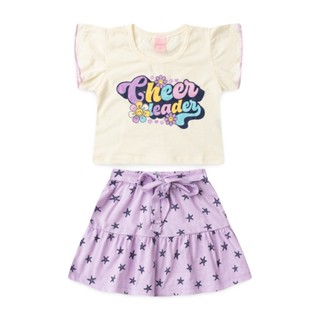 Conjunto Infantil Feminino Líder De Torcida em Oferta na Shopee