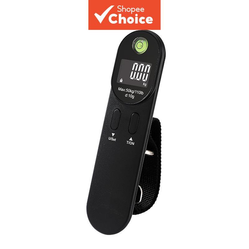 Balança Digital de Bagagem Portátil 50kg Pendurada para Pesagem de Viagem, Bagagem de Bebê, Pesca, Peso, Timbang