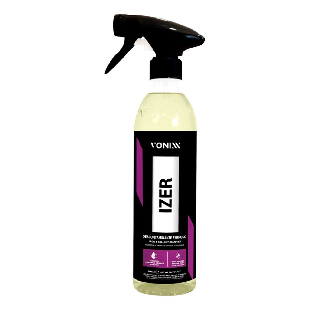 Limpa Rodas Izer Vonixx Descontaminante Ferroso Remove Ferrugem Ph Neutro 500ml em Oferta na Shopee