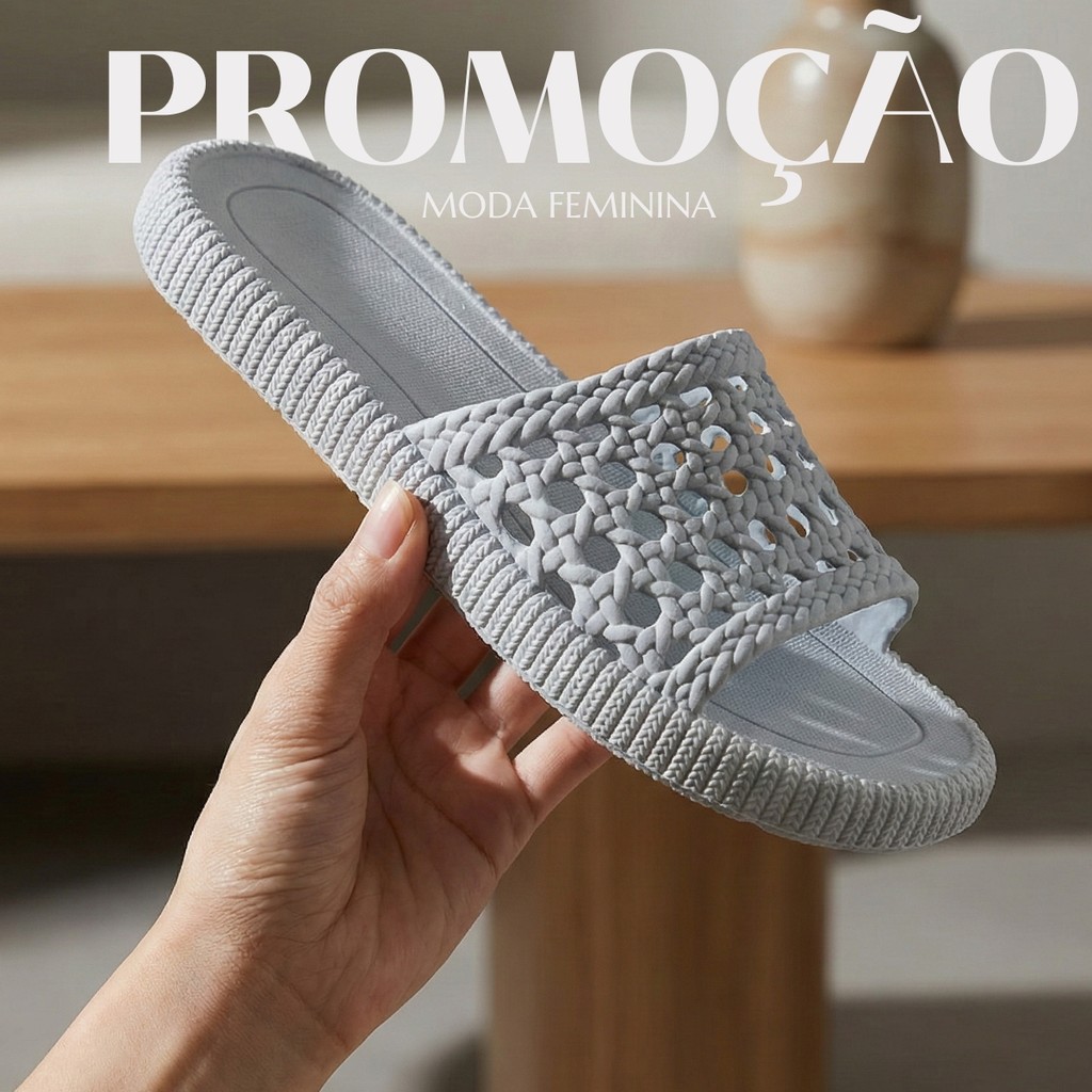 Chinelo Feminino Antiderrapante Slide Nuvem Confortável Ideal Para Caminhadas - Savanna