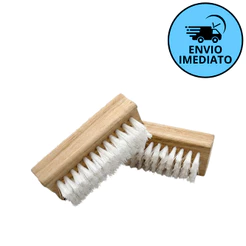 Escova de Unhas em Madeira (Faia) com Cerdas de Nylon – Limpeza Profunda para Mãos e Pés