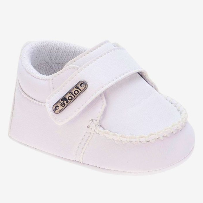 Sapatinho de Bebê Menino Confortável Mocassim com Velcro Primeiros Passos - 13 ao 17