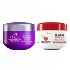 KIT ELSEVE MÁSCARA COLÁGENO + REPARAÇÃO TOTAL - 2 ITENS
