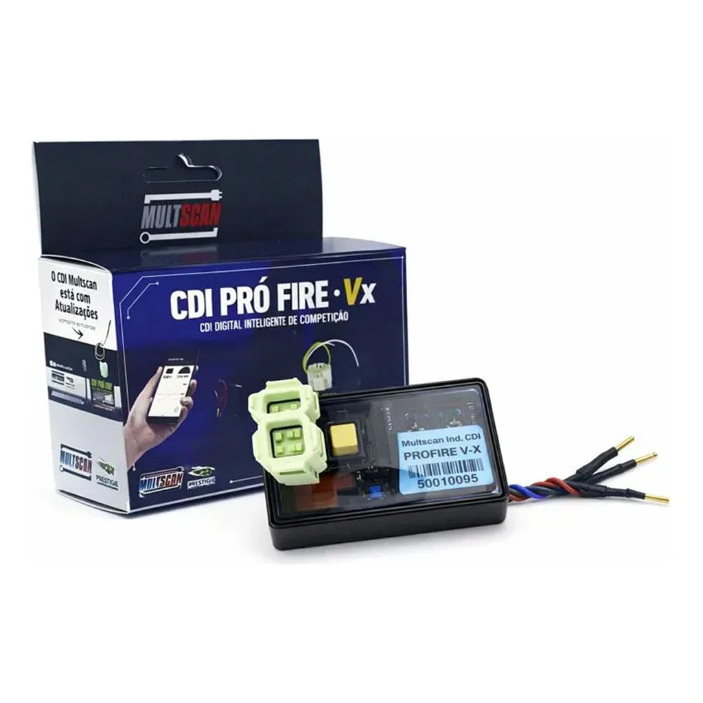 Cdi Competição Multscan Pro Fire X Universal Carburada 9 Corte Bluetooth Integrado em Oferta na Shopee