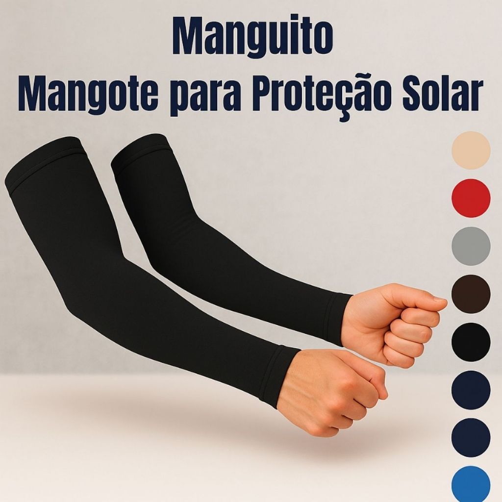 Manguito - Mangote para Proteção Solar – Ideal para Moto, Ciclismo e Esportes ao Ar Livre em Oferta na Shopee