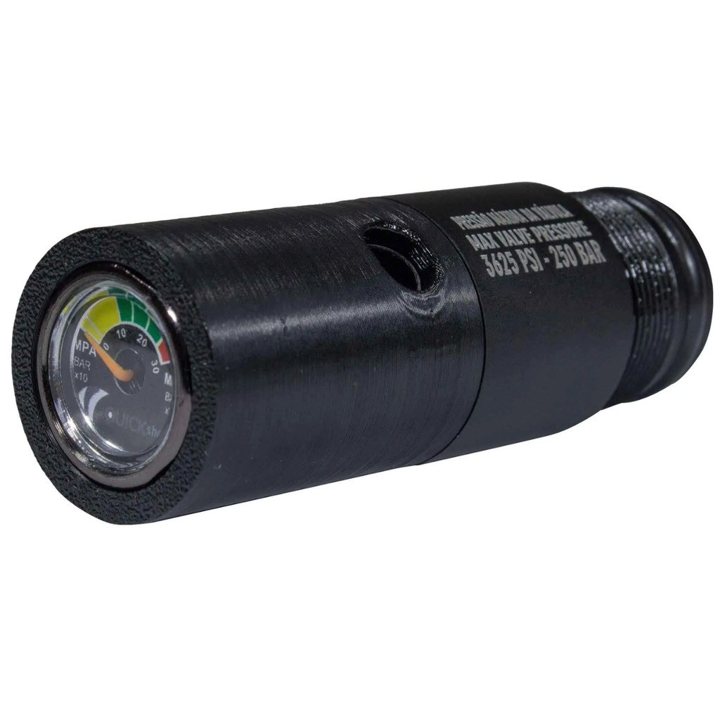 Válvula de Admissão Carga Quickshot para Beeman PCP 1336 1338 Raider e CBC B57 - Entrada Manômetro M8x1 e Bico Foster