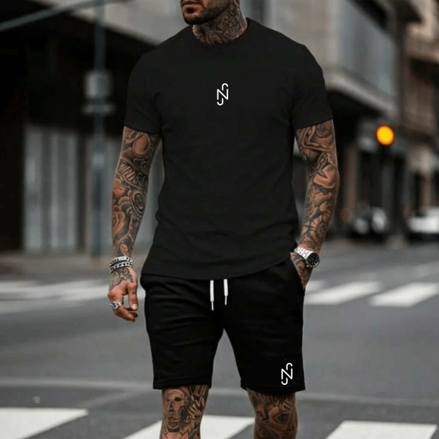 Conjunto Masculino Estampado Varias Cores Lançamento Streetwear CB-012