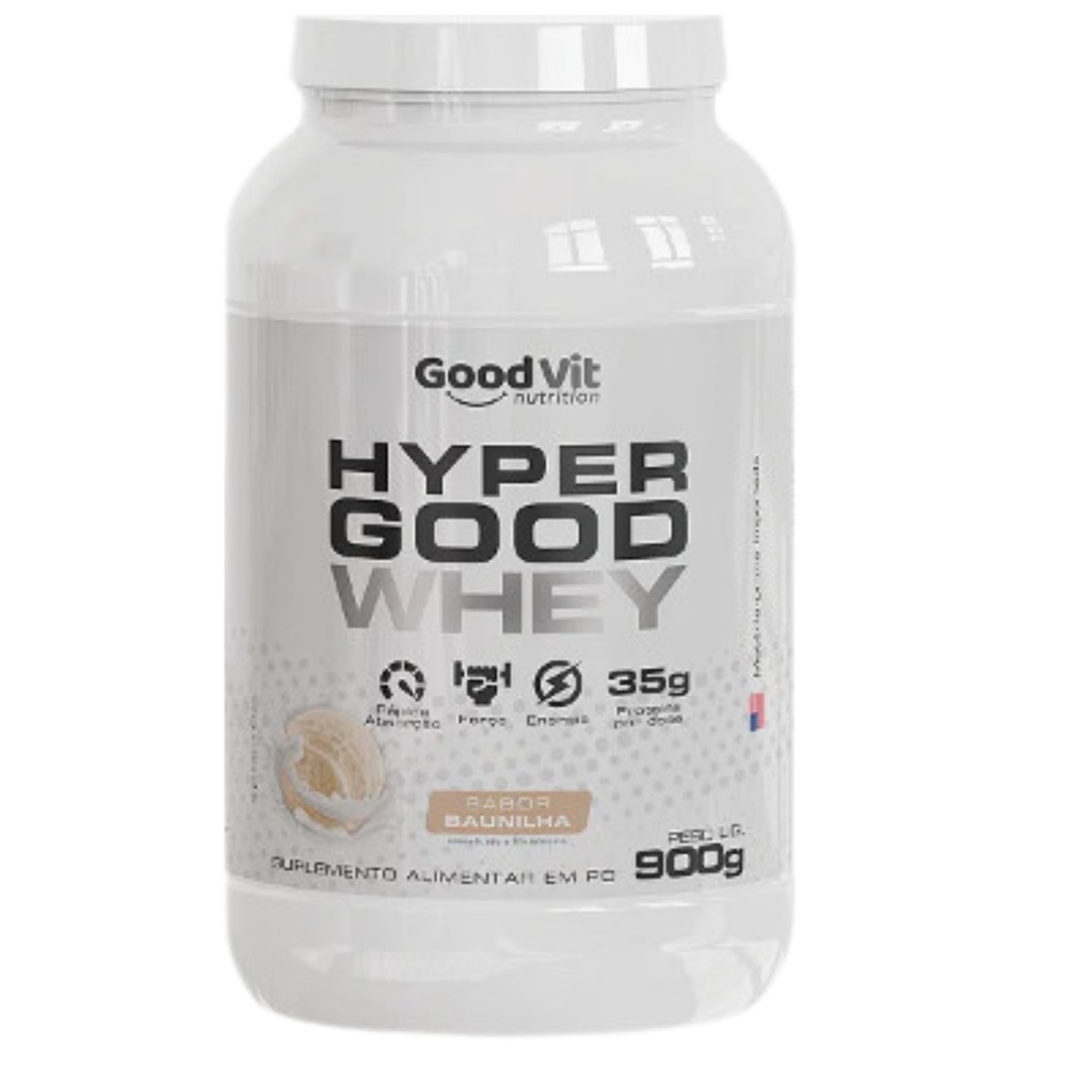 Whey Protein Hyper Good 900g Good Vit Suplemento Alimentar Fitness