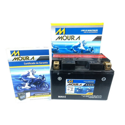 Bateria Kawasaki Ninja 650r 1000 Z1000 Moura Ma9-e Yt12a-bs