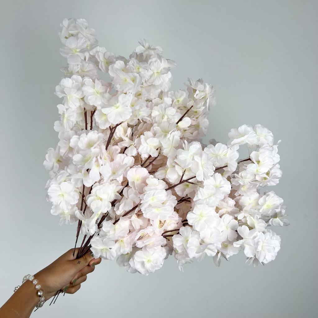 10 a 40 Flores Unidades 45cm Flor Cerejeira artificial Decoração Casa -A-520 ROSA BEBE