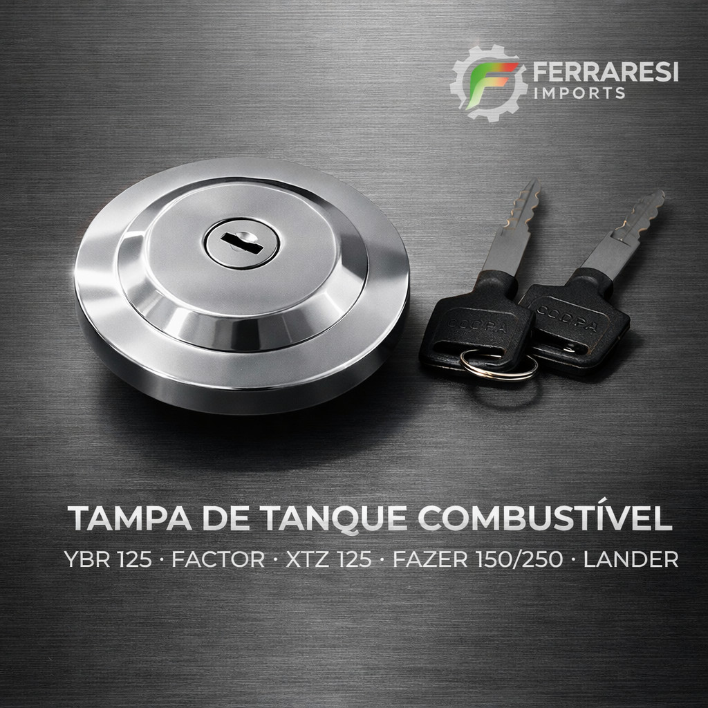 Tampa do Tanque Combustível Yamaha YBR 125 Factor XTZ 125 Fazer 150/250 Lander