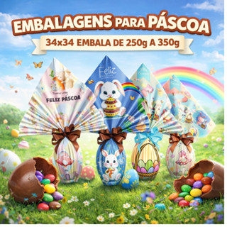Pratic 34x34 Para Embalar  Ovo de 250 ATÉ 350 G 25 Unid em Oferta na Shopee