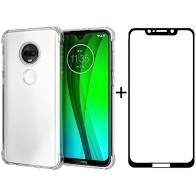 Kit Capa Capinha MOTO G7 PLAY + Película de Vidro 3D [ENVIO IMEDIATO] em Oferta na Shopee