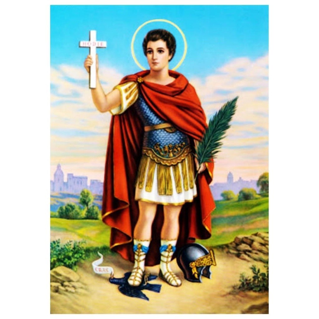 Quadro Plaquinha Decorativa MDF A4 - Santo Expedito 1