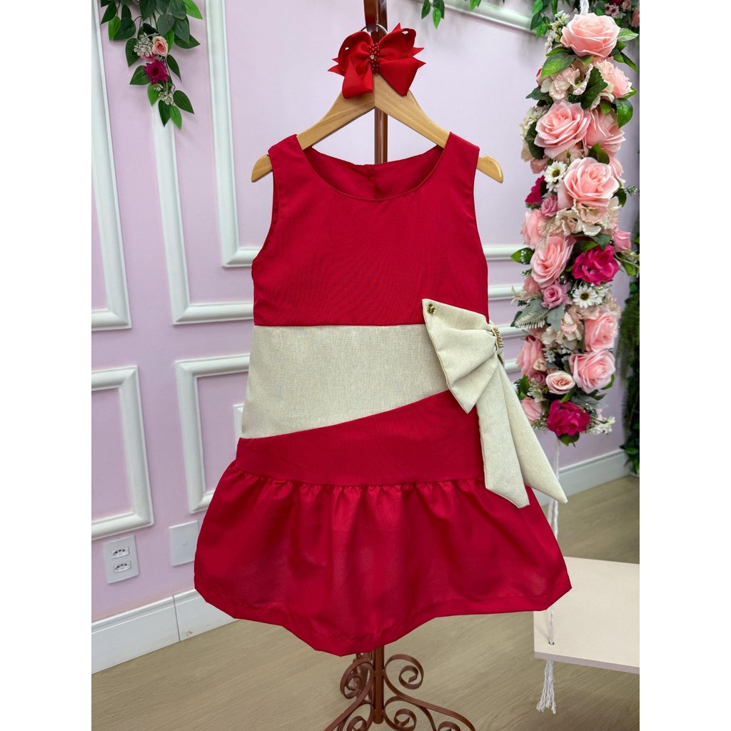 Vestido Blogueirinha Rafa Vermelho - Natal