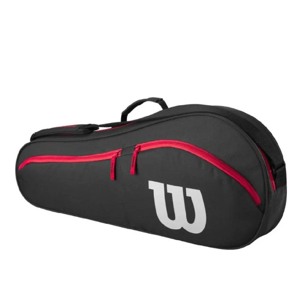 Raqueteira Advantage Wilson 3 Pack Unissex Cor Preta