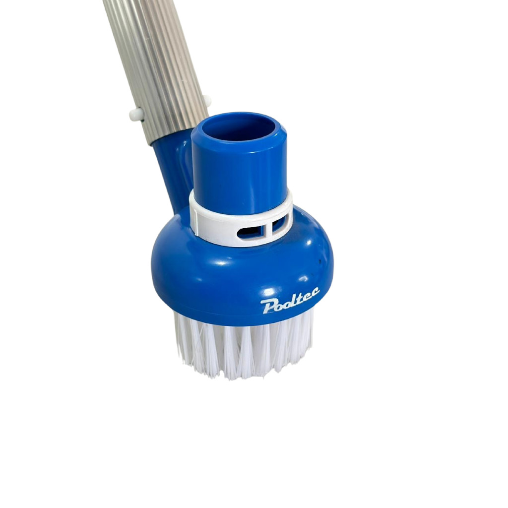 Escova para Piscina Cantos Pooltec com Aspiração e Cerdas Ajustáveis – Limpeza Fácil em Oferta na Shopee