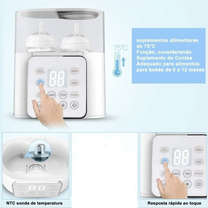 Aquecedor e Esterilizador Inteligente para Mamadeiras