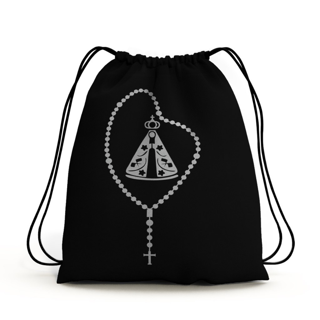 Bolsa Mochila Saco De Costas Unissex Masculino e Feminino Nossa Senhora