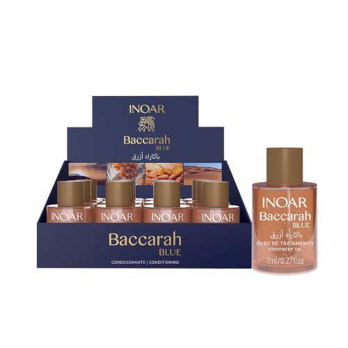 Óleo Capilar Inoar Baccarah Blue Amêndoa e Tâmara 7ml em Oferta na Shopee