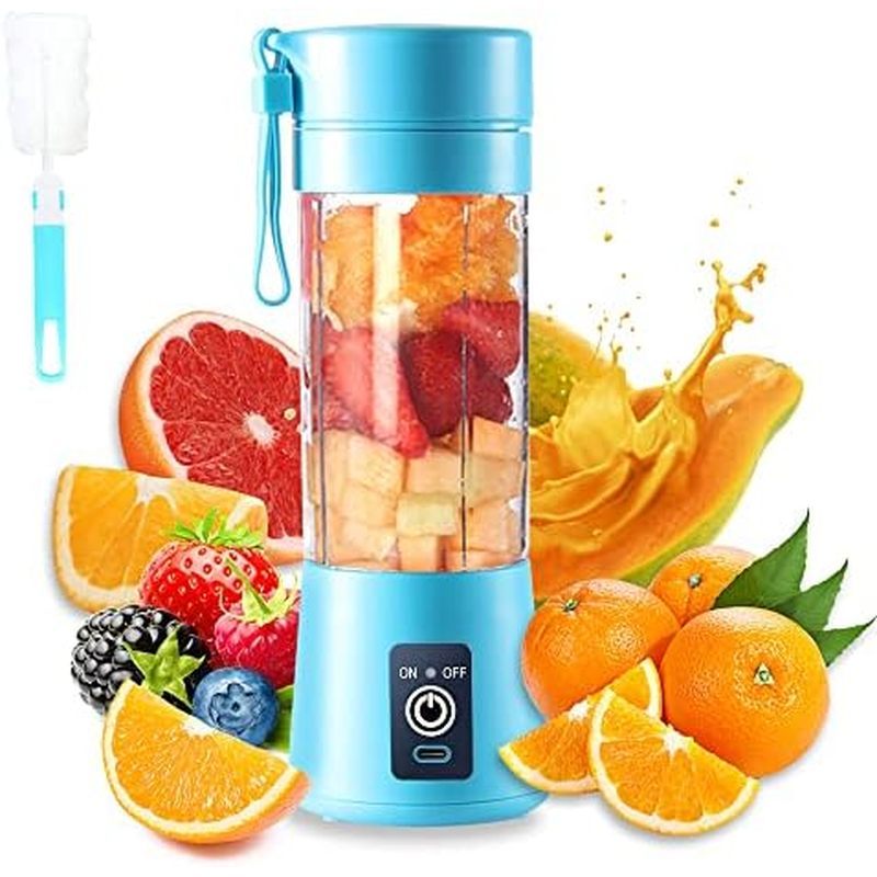 Copo liquidificador portátil, espremedor elétrico USB, Mini liquidificador, adequado para Milkshake e Smoothie, 380ml, s