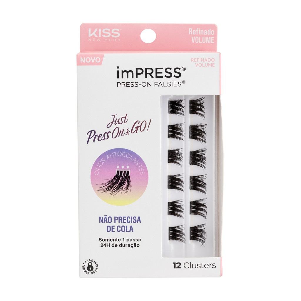 Cílios Postiços imPRESS Mini REFIL Refinado Volume - Kiss New York