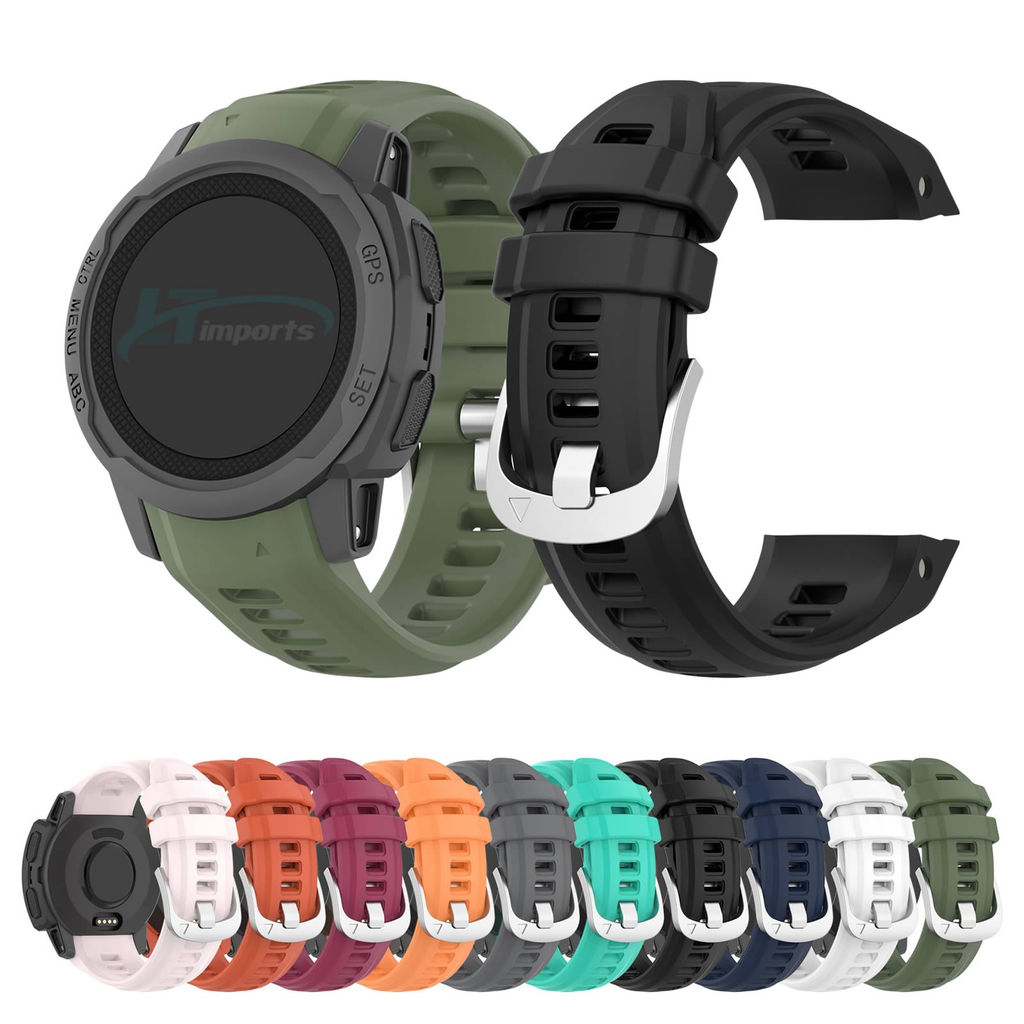 Pulseira Classica Silicone LTimports compativel com Garmin Instinct 2S e Garmin Instinct 2S Solar