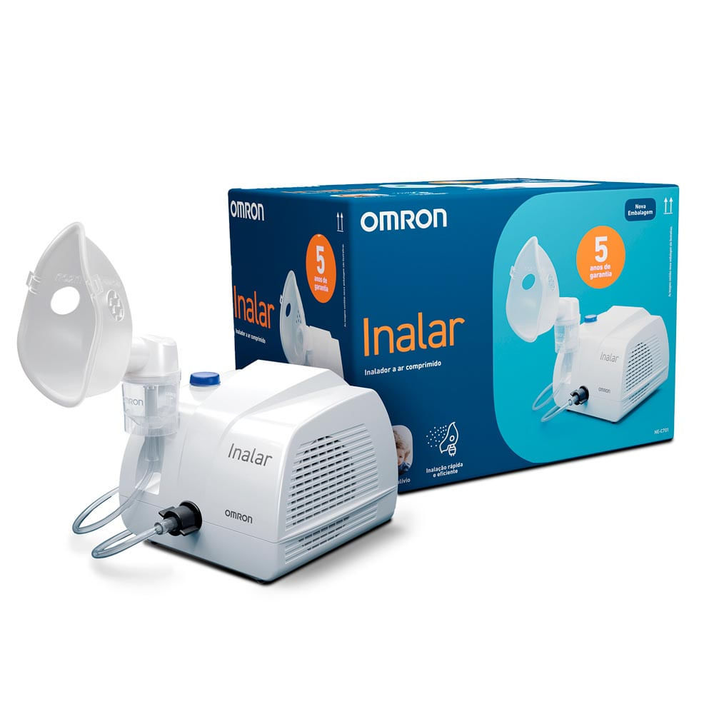 Inalador Compressor Omron Inalar Ne-C701 em Oferta na Shopee