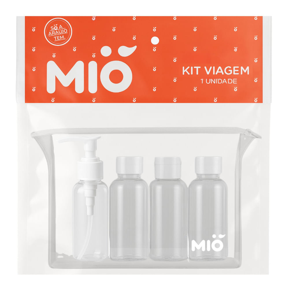 Kit Viagem Mió com 4 Frascos de 80ml cada em Oferta na Shopee