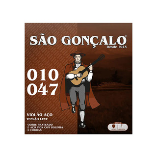 ENCORDOAMENTO 010 AÇO PRATA BOLINHA VIOLAO 010 SÃO GONÇALO