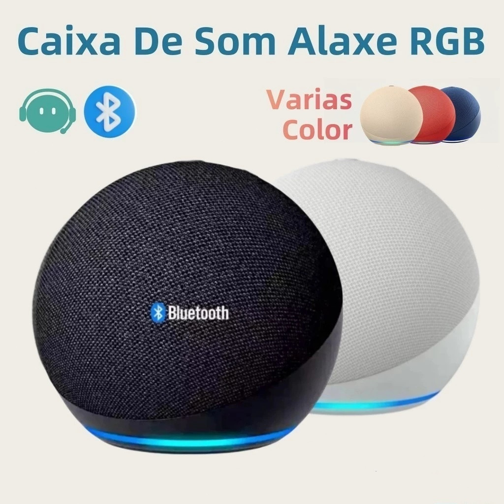 Caixa de som Echo Dot 5a Geração Original Alaxe | Caixa de Som com Envio Imediato Omni