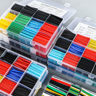 Kit 530 ou 328 Tubo Termo Retrátil 2:1 Poliolefina Manga Encolhível Envoltório Fio Conjun…