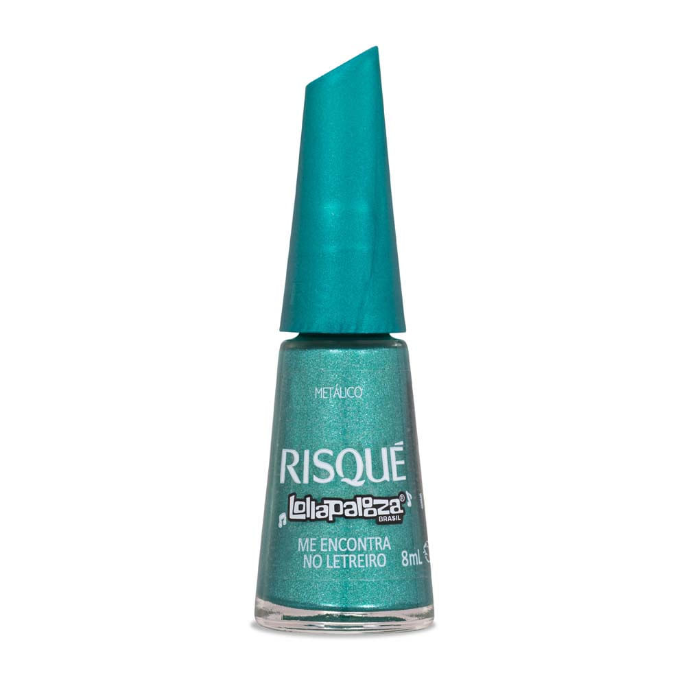 Esmalte Metálico Risqué Lollapalooza Me Encontra No Letreiro 8ml em Oferta na Shopee