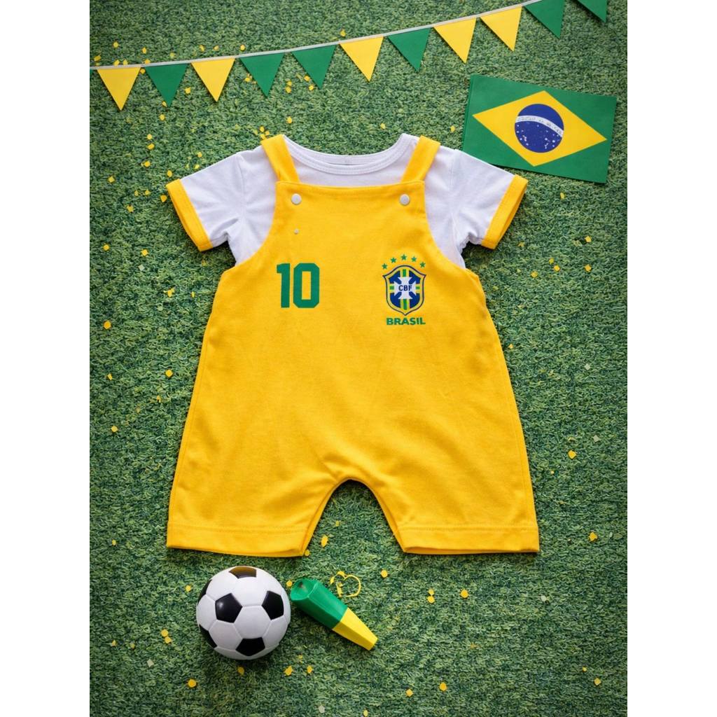 Jardineira + Camis Copa do Mundo