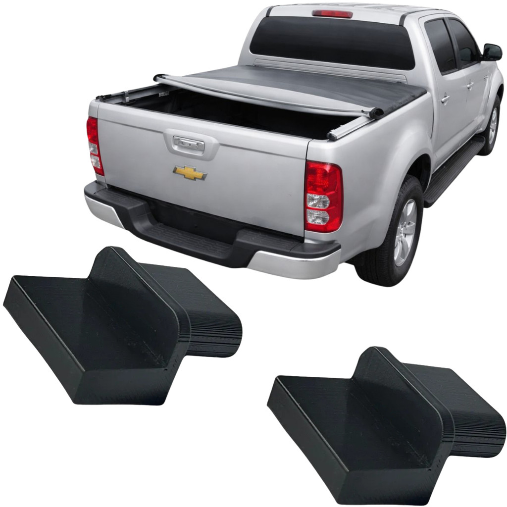 Par Ponteira Barra Capota Lona Maritima Cabine Chevrolet S10