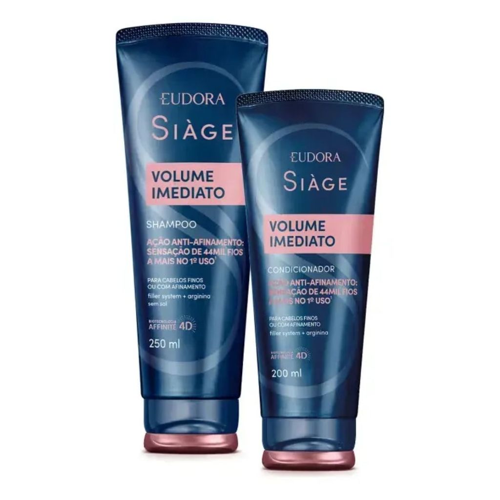 Kit Siage Volume Imediato Shampoo E Condicionador Eudora