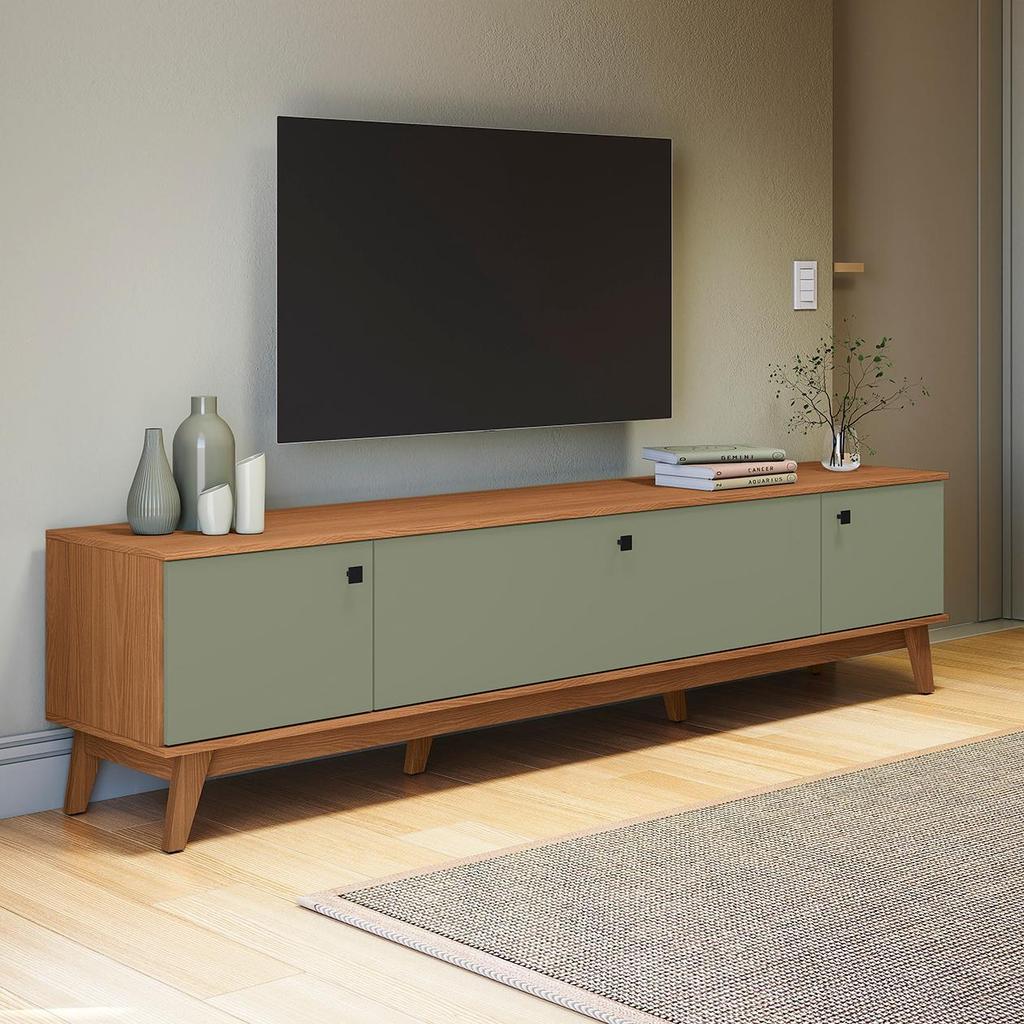 Rack Kappesberg 3 Portas Canela/Verde Frevo 218cm em Oferta na Shopee