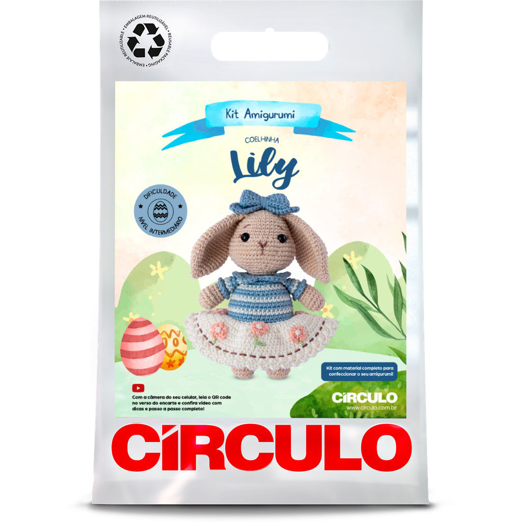 KIT AMIGURUMI COLEÇÃO PÁSCOA | COELHA LILY E COELHO BENJAMIN - CÍRCULO