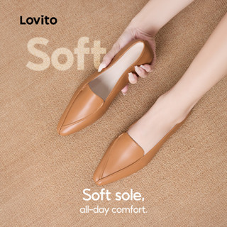 Lovito Sapatos Baixos de Balé para Mulheres Ideais para O Deslocamento casual LFAS4038 em Oferta na Shopee