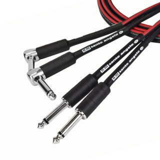 CABO DUPLO ESTÉREO P/ TECLADO SANTO ANGELO TK L 90º 10FT 3,05M 2xP10L / 2xP10