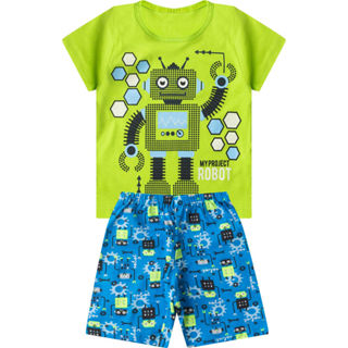 Pijama Infantil Menino Brilha No Escuro Select Verde em Oferta na Shopee