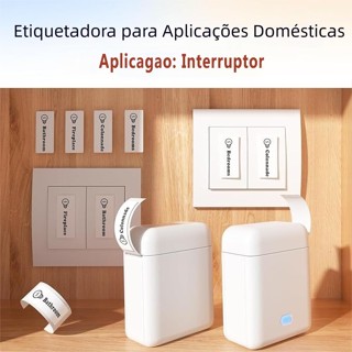 Impressora De Etiquetas Bluetooth Portátil Modelo L12-Inclui 1 Rolo De Papel De Etiqueta Térmica Grátis em Oferta na Shopee