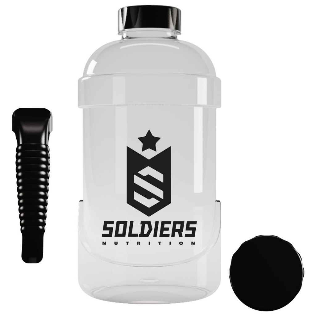Galão de Água 1,8L Soldiers Nutrition Preto Acessório Academia Hidratação Esportiva em Oferta na Shopee