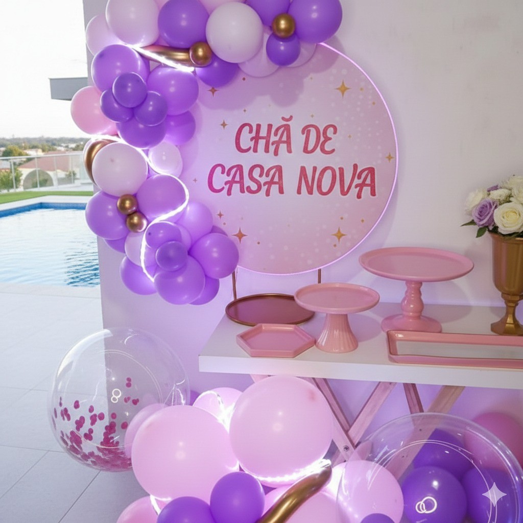 Mini Arco Redondo Dourado para Mesa de Festa – Perfeito para Aniversários, Chás Revelação e Eventos