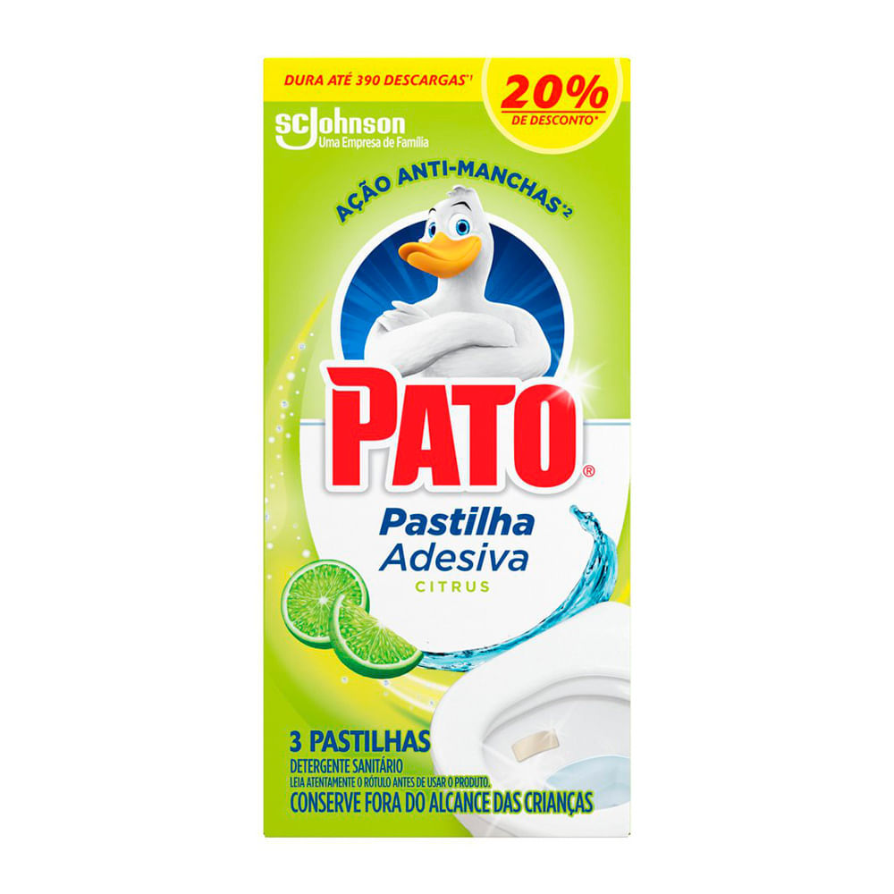 Pato Pastilha Adesiva Citrus com 3 Unidades 20% Desconto em Oferta na Shopee