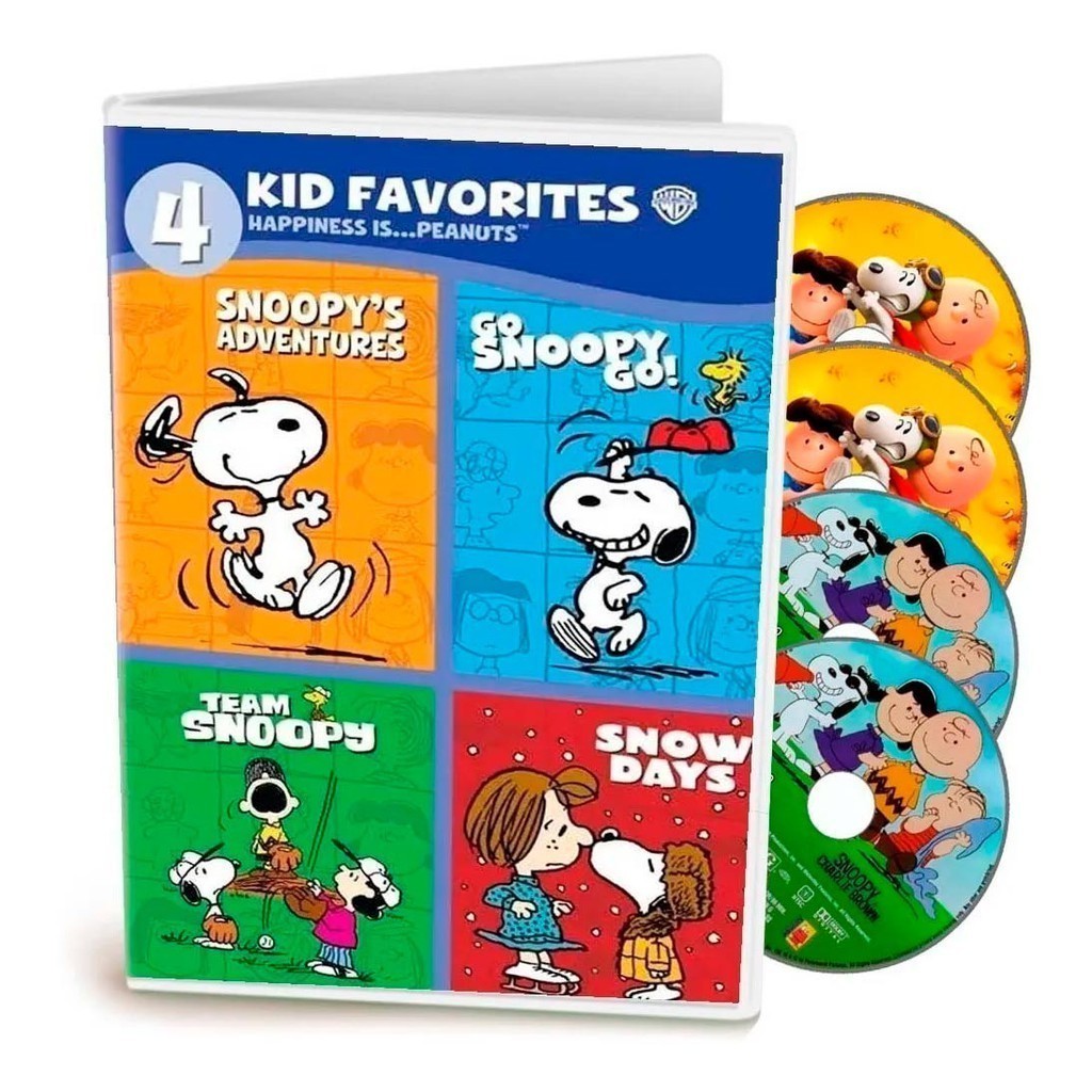 Dvd Snoopy E Charlie Brown Anos 60 E 70 - 4 Dvd